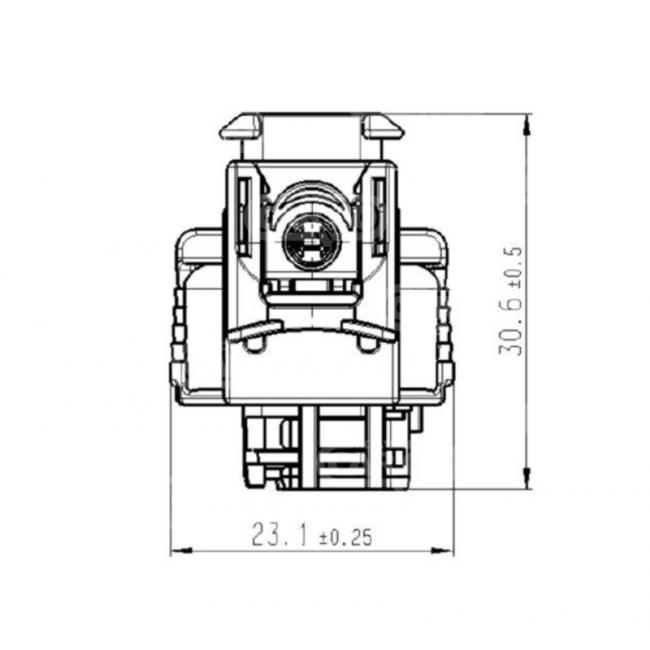 10 Stk - Kompakt 4 / Stecker 2P / Kod. 3 / Schwarz / CPA - Passend für: Bosch 1928405529