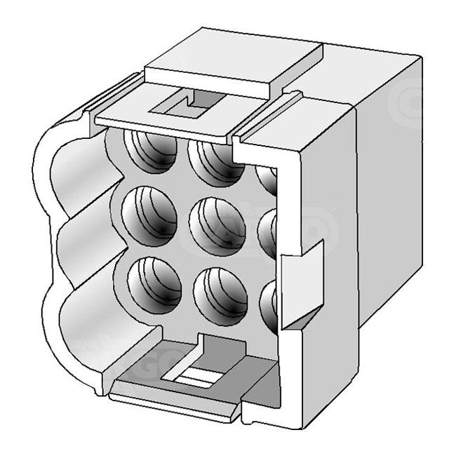10 Stk - Mehrfachsteckverbinder - Passend für: Durite-HCUK 0-013-15 - Tyco 1-480673-0