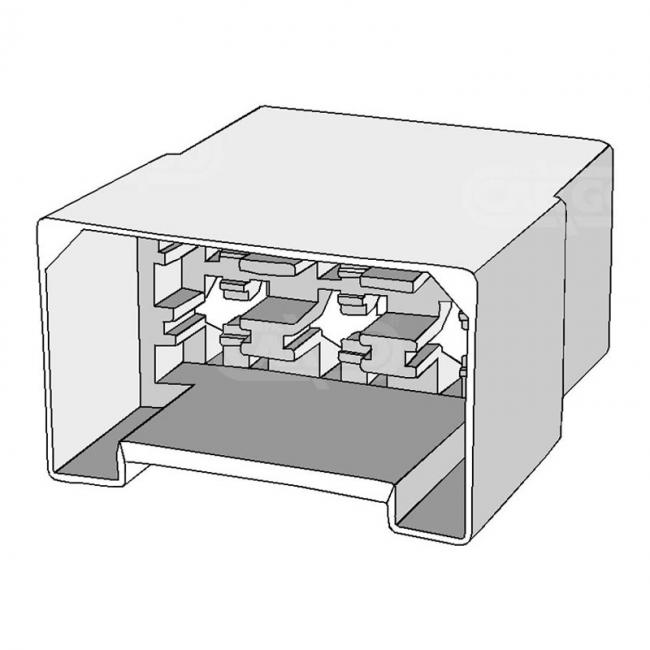 10 Stk - Steckverbindergehäuse - Passend für: Durite-HCUK 0-011-06 - Guardian-HCUK 6WP