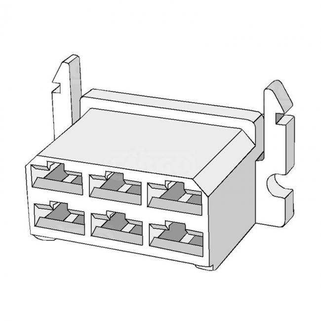 10 Stk - Steckverbindergehäuse - Passend für: Durite-HCUK 0-011-16 - Guardian-HCUK 6WS