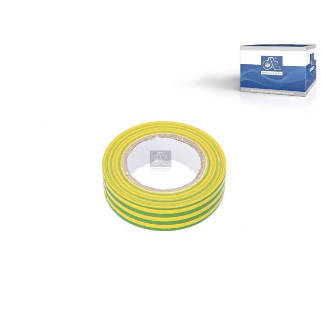 10 Stück Isolierband, gelb, grün - DT Spare Parts 9.69367 / L: 10 m, W: 15 mm