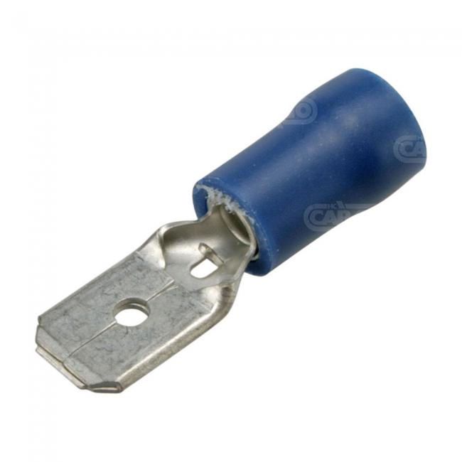 100 Stk - Flachstecker 6.3 mm, Blau - Passend für: Durite-HCUK 0-001-13 - Elpress a2507h - Guardian-HCUK B35 - Wood Auto TER1003