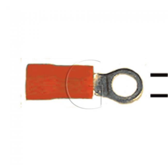 10er-Set Kerb Kabelschuhe / Seildurchmesser = 0,5 - 1 mm² / B = 3,5 / Farbe = Rot