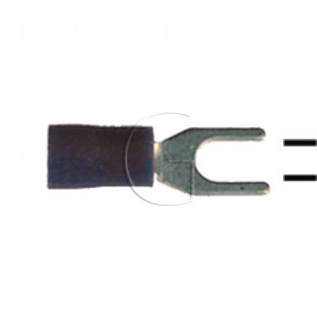10er-Set Kerb Kabelschuhe / Seildurchmesser = 1,5 - 2,5 mm² / B = 4,1 / Farbe = Blau