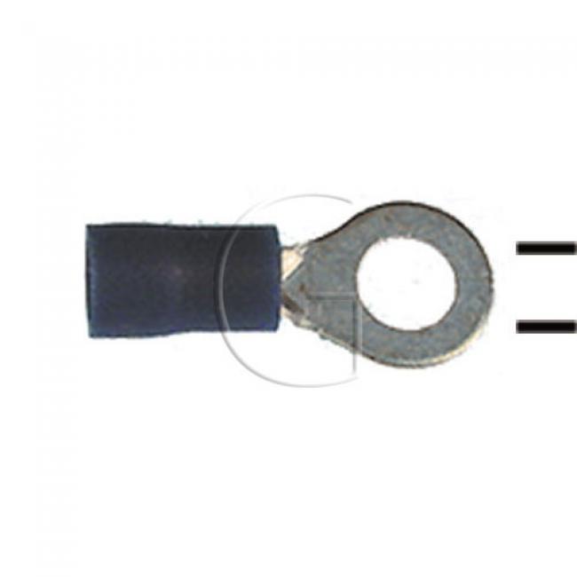 10er-Set Kerb Kabelschuhe / Seildurchmesser = 1,5 - 2,5 mm² / B = 5,1 / Farbe = Blau