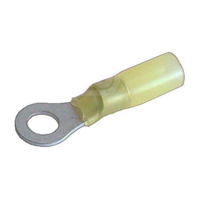 25 Stk - Ringkabelschuh 6 mm, Gelb