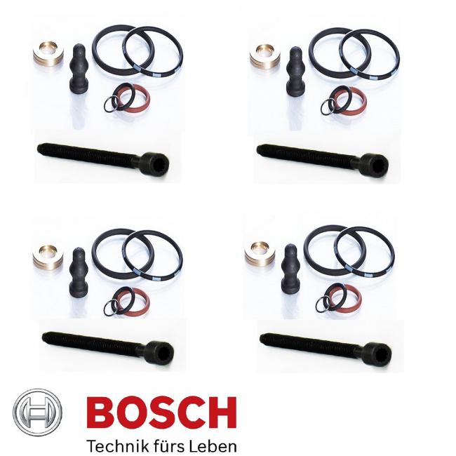4 x Bosch Dichtungssatz Pumpe Düse Einheit VW Audi inkl. 4x Dehnschraube1,9tdi 1417010997