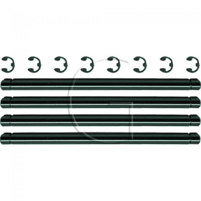 4er-Set Wellensatz (4) mit 8 Clips / L = 250 mm / Ø Zentralbohrung = 12,7 mm