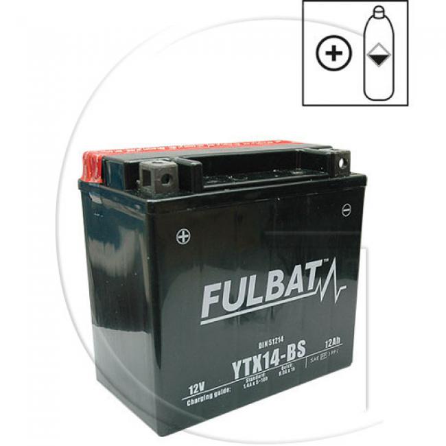 Batterie / L = 150 mm / B = 87 mm / H = 145 mm / Spannung = 12 Volt / Kapazität = 12 Ah / Typ = YTX1... - MF - + = links