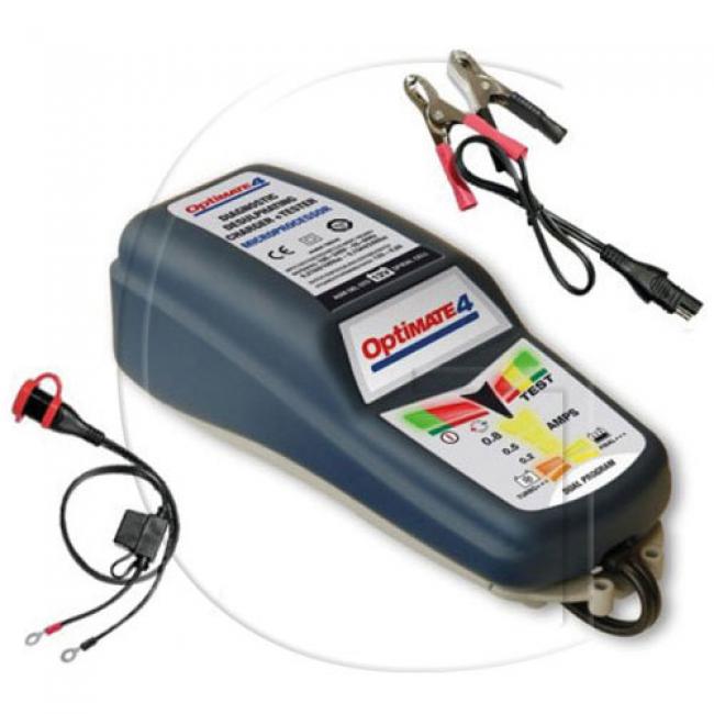 Batterieladegerät / OptiMate 4 Ladegerät mit Ensulfatierungs- und Pflegefunktion. Empfohlen für STD-...