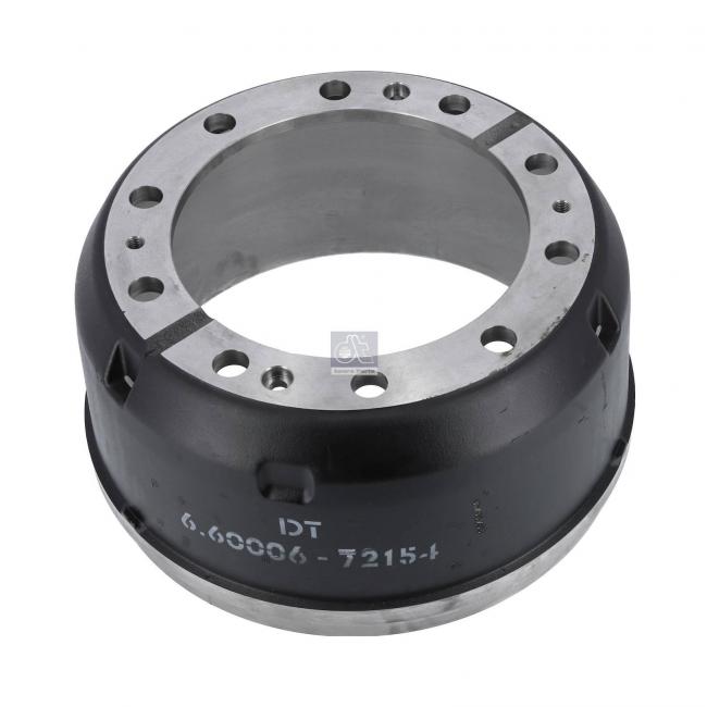 Bremstrommel - DT Spare Parts 6.60006 / D: 414 mm, 10 bores, B: 25 mm, P: 335 mm, D: 280,8 mm, H: 230 mm, B: 182 mm
