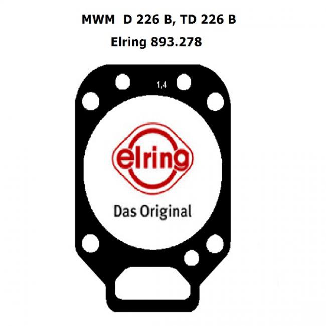 Dichtung, Zylinderkopf (ELRING) Deutz/MWM D226B