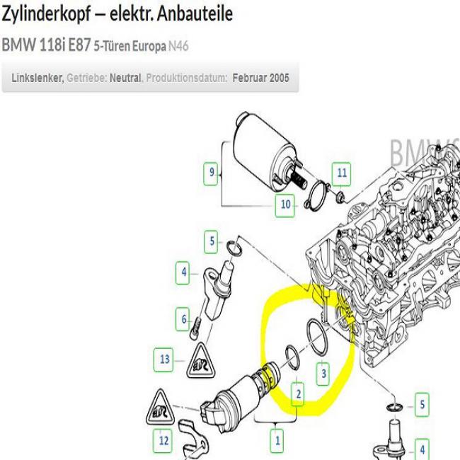 Dichtungssatz BMW 116i 118i 316i 318i von 2003-2007