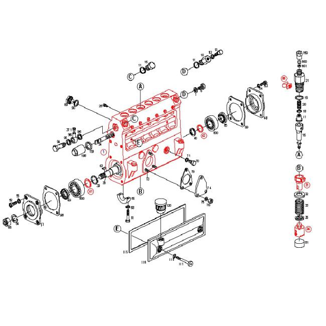 Einspritzpumpe PES6A90D320/3RS2464 passend MWM KHD TD 226-6  0410896029