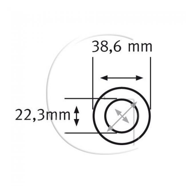 Ersatzringe für Ringkettenräder / Aussendurchmesser = 38,6 mm / Innendurchmesser = 22,3 mm / Zähne...