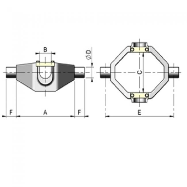 Hydraulikzylinder Teleskopzylinder Hub=500mm 6 to. 