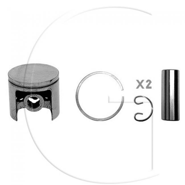 Kolben komplett / Ø Kolben = 40 mm / Stärke Kolbering = 1,5 mm / Inhalt = A - Kolbenringe, Kolbenbolzen und Clips inklusive. - höchste Qualität