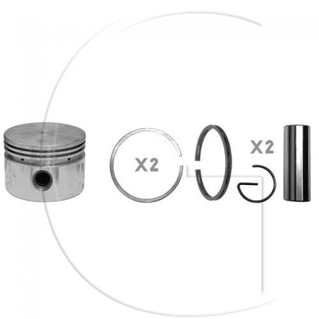 Kolben komplett / Ø Kolben = 70,9 mm / Inhalt = A - Kolbenringe, Kolbenbolzen und Clips inklusive. - für vertikalen Motor - 4 PS