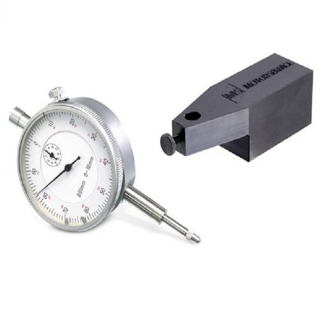 Messuhr & Messuhrhalter Kolbenschmidt 0-10 mm Meßbereich Metallgehäuse