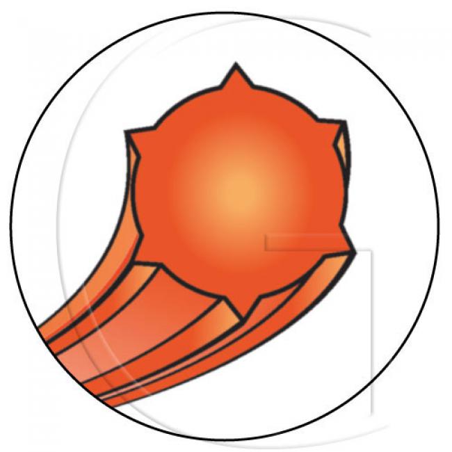 Nylonfaden / Farbe = Orange / Ø Faden = 2,40 mm / L. Faden = 90 m - DESERT CYCLONE ALU
