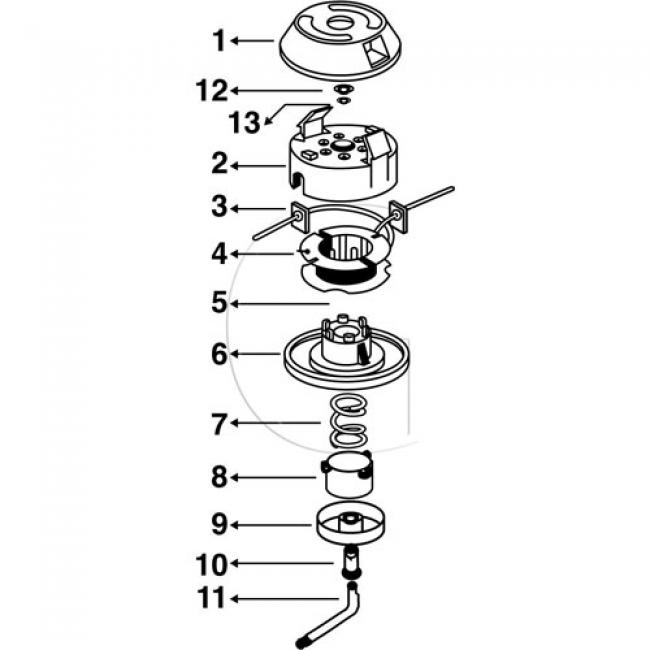 Oberer Körper - ARNETOLI MOTOR / (vgl.) Mod. F-202 M - ARNETOLI MOTOR / (vgl.) Mod. F-202 BV