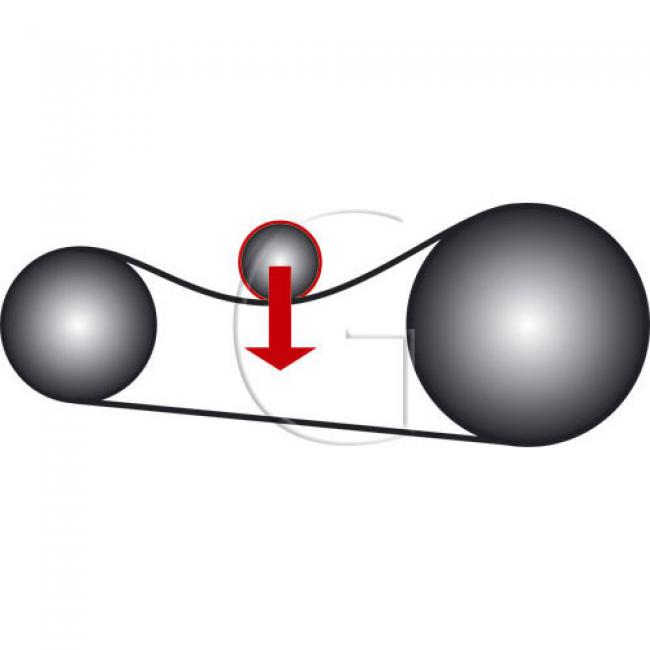 Riemen / L = 1555 Li / B = 13 mm / Typ = OLA62 - Empfohlen zum Einsatz bei Rückenspannrollen