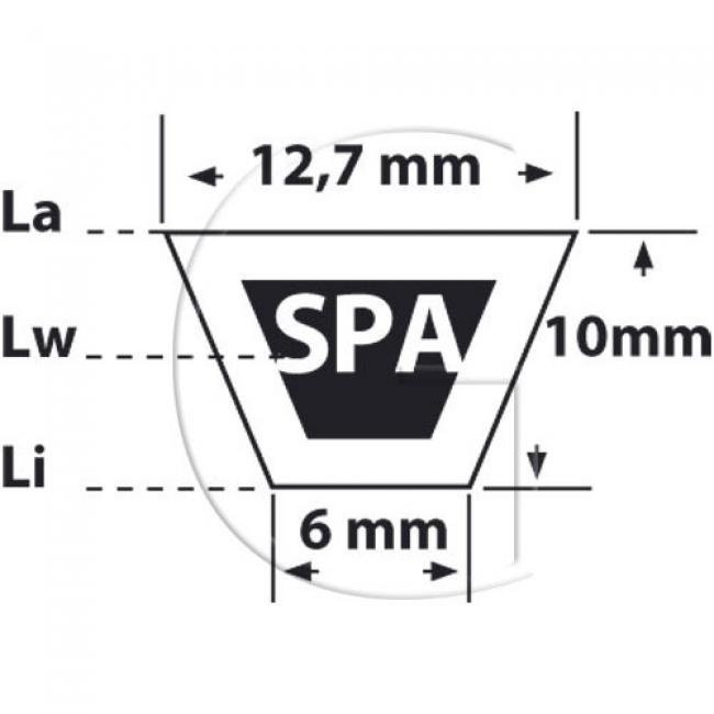 Riemen / L = 1900 Lw / B = 13 mm / Typ = SPA 1900 - MITSUBOSHI