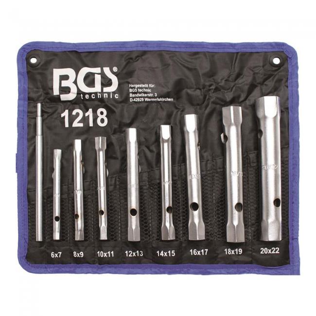BGS-1218 Rohrsteckschlüssel-Satz, 6x7-20x22 mm, 8-tlg.