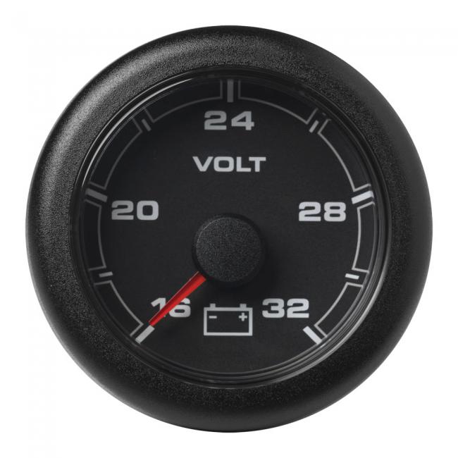 VDO-OceanLink Voltmeter Ø52mm 8-16V/16-32V 12-24V schwarz oder weiß