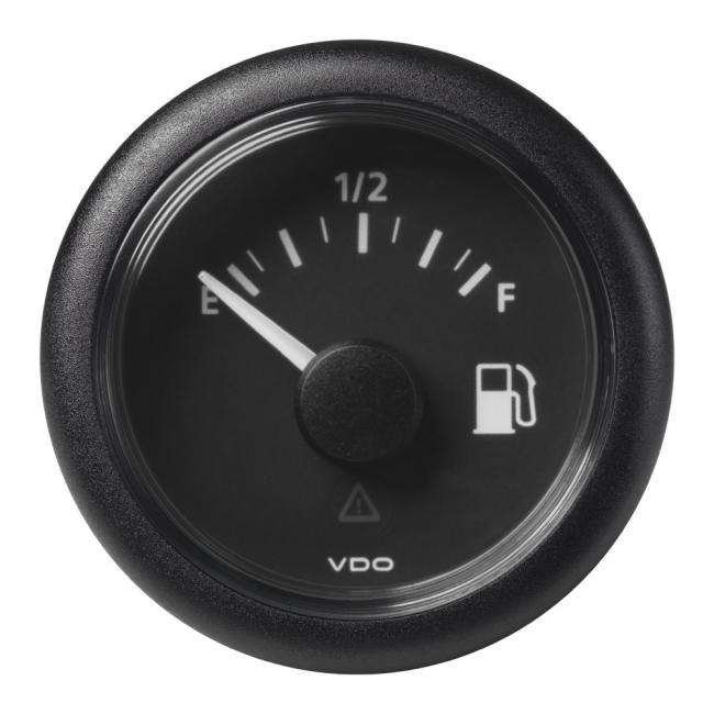 VDO-ViewLine Füllstandsanzeiger Kraftstoff Ø52mm Empty-Full 8-32V 240-33,5 Ohm schwarz oder weiß