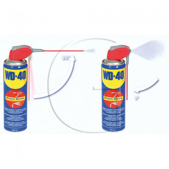 WD-40 multi Spray”Smart Straw” Inhalt = 450 ml - Rostlöser, Schmiermittel, Kontaktspray, Korrosionsschutz und Reiniger in einem