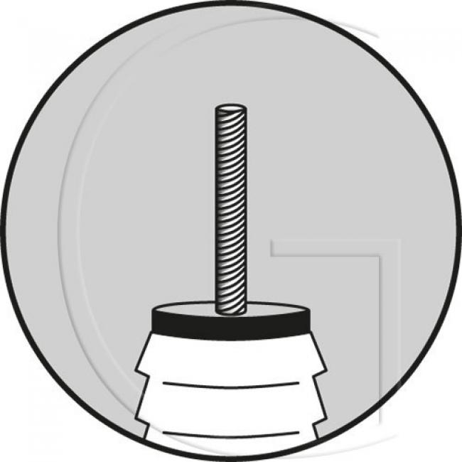 Zündkerzenstecker / Ø = 7 mm - für Kerzen ohne Hutmutter - (Gewinde) - Entstört - Schraubstutzen