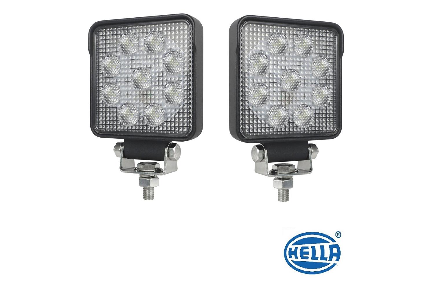 2 x Arbeitsscheinwerfer HELLA ValueFit S1500 LED Nahfeldausleuchtung 12/24V 9LED 
