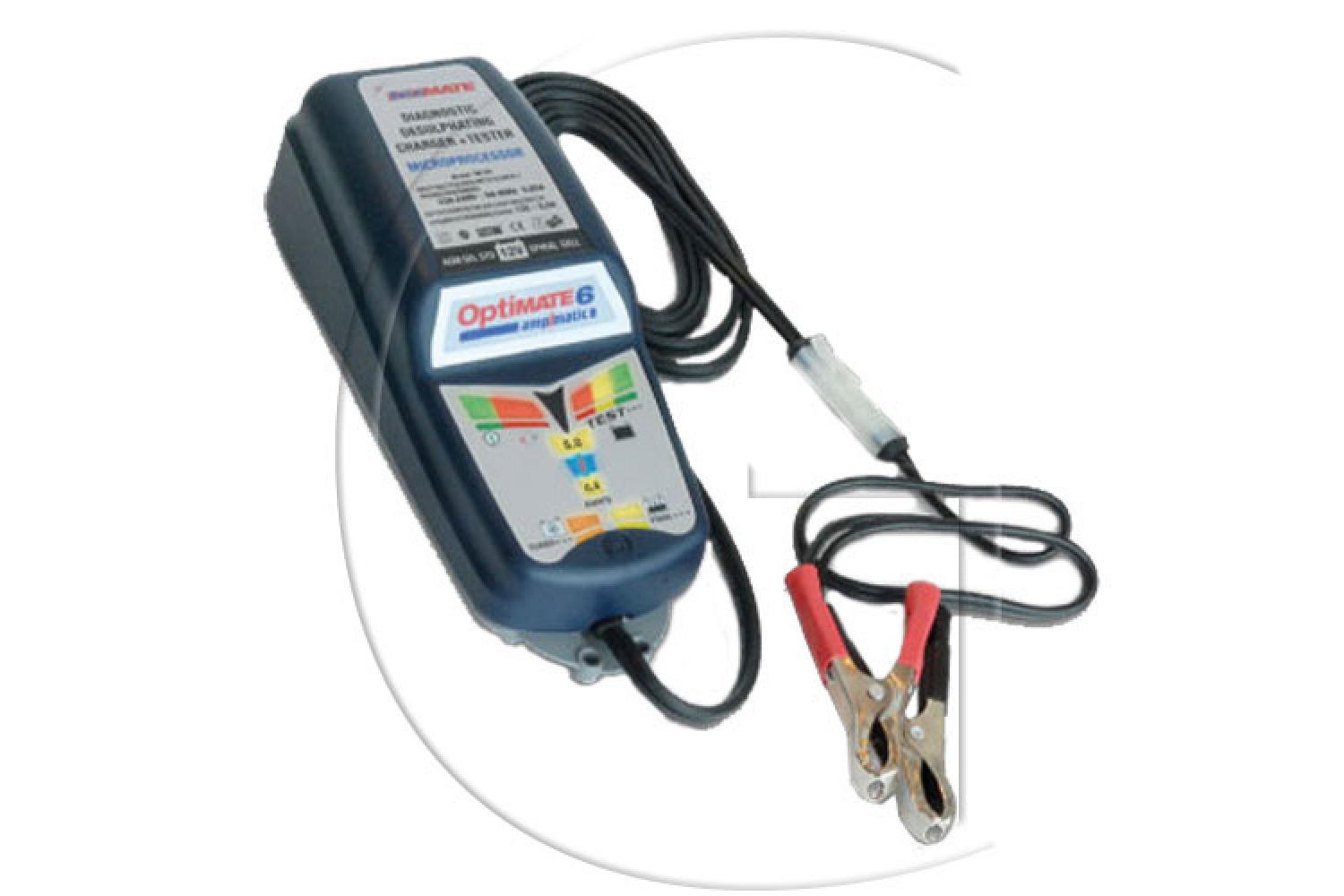 Batterieladegerät / Ladegerät Optimate 6 ampmatic, für 12V PKW und  Bootsbatterien von 15Ah>240Ah Das