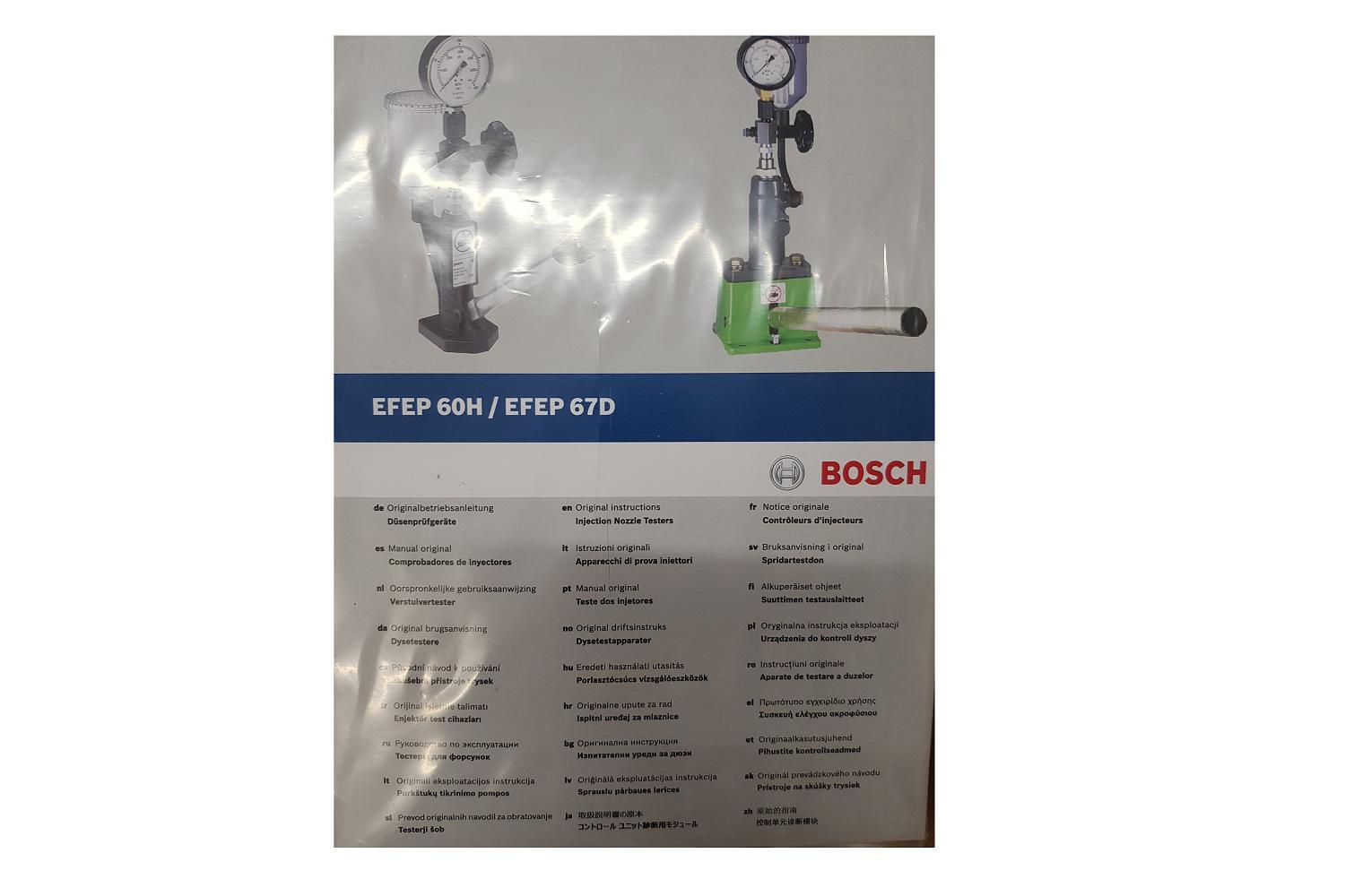 Bosch Düsenprüfgerät EFEP 60H 0-400 bar inkl. 1Ltr. Prüföl
