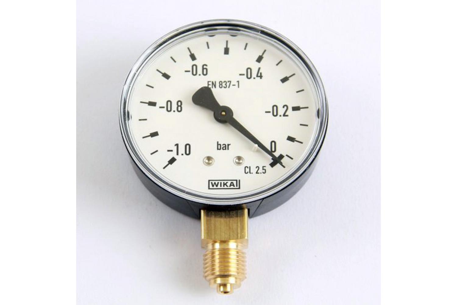 Wika Manometer 0-1,5 bar Armatur mit Rohrfeder EN 837-1 G 1/4" 