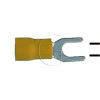 10er-Set Kerb Kabelschuhe / Seildurchmesser = 4 - 6 mm² / B = 5,1 / Farbe = Gelb
