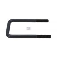 2 Stück U-Bolzen - DT Spare Parts 2.62558 / R: 5 mm, M20 x 2,5, LTh: 75 mm, L: 235 mm, W: 102 mm