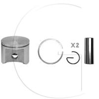 Kolben komplett / Ø Kolben = 40 mm / Stärke Kolbering = 1,5 mm / Inhalt = A - Kolbenringe, Kolbenbolzen und Clips inklusive. (3)