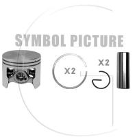 Kolben komplett / Ø Kolben = 45 mm / Stärke Kolbering = 1,5 mm / Inhalt = A - Kolbenringe, Kolbenbolzen und Clips inklusive. (4)