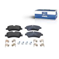 Scheibenbremsbelagsatz, ohne Verschleißanzeiger - DT Spare Parts 13.93106 / W: 136,9 mm, S: 17,6 mm, H: 58,5 mm