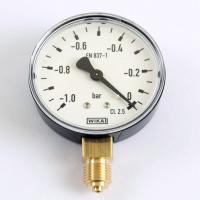 Wika Unterdruck Manometer 0 bis -1,0 bar Armatur mit Rohrfeder EN 837-1 G 1/4